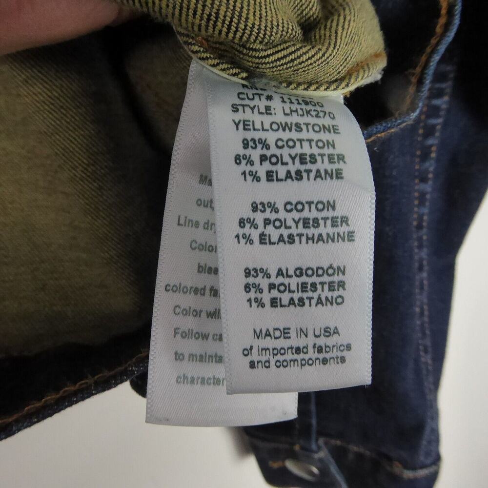 FRAME Denim Jean Jacket Mens SZ XS Trucker Heritage Classic Americana Western - Picture 8 of 16